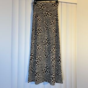 DNA Couture Cheetah  Maxi A-Line Skirt